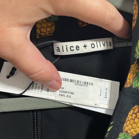 NWT Alice and Olivia pineapple romper - Picture 3 of 4